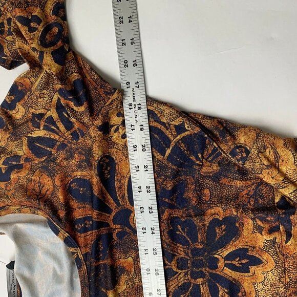 Peruvian Connection Womens Beatrice Dress Multicolor Size L Floral Knit - Picture 5 of 5